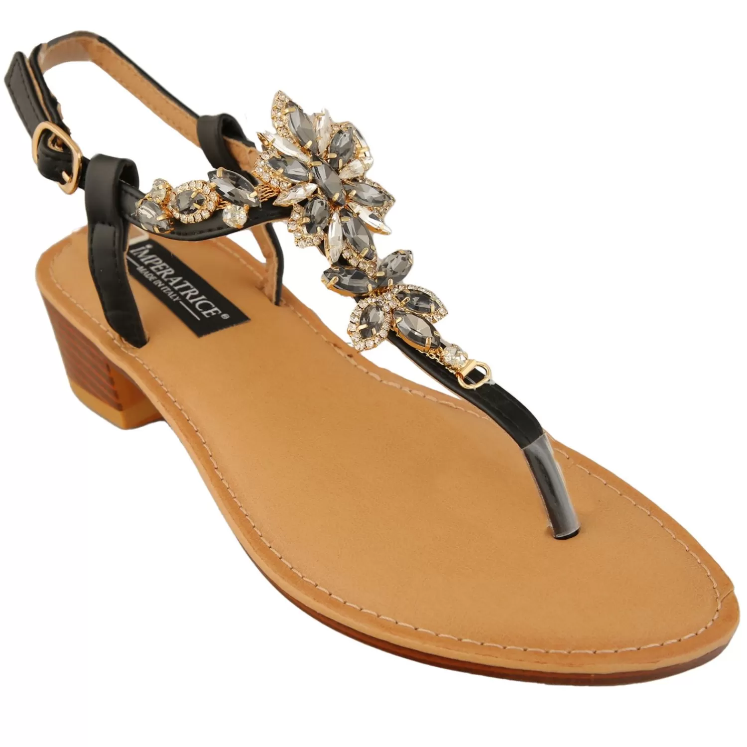 Imperatrice Calzature Sandali Bassi*Sandali Infradito Con Dettaglio Gioiello