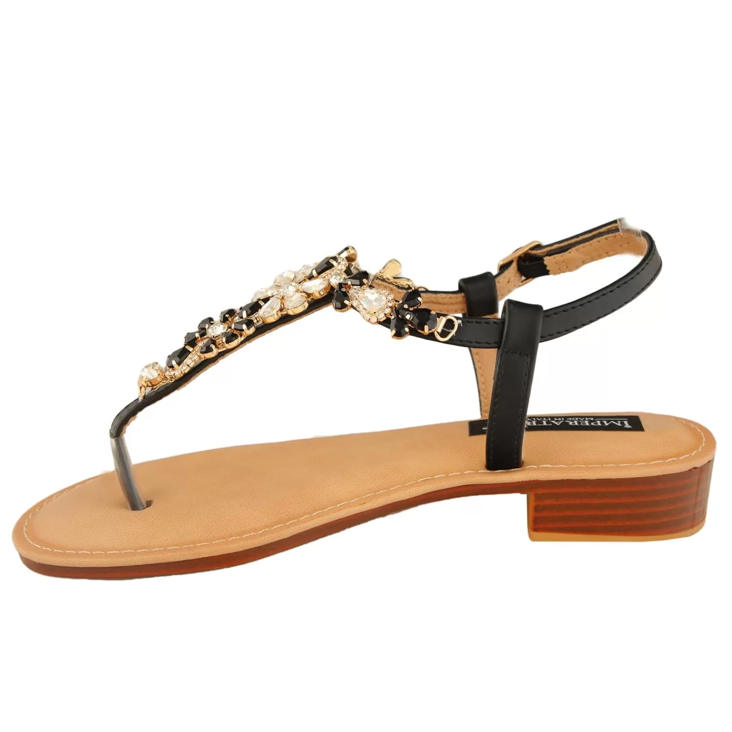 Imperatrice Calzature Sandali Bassi*Sandali Infradito Con Dettaglio Gioiello