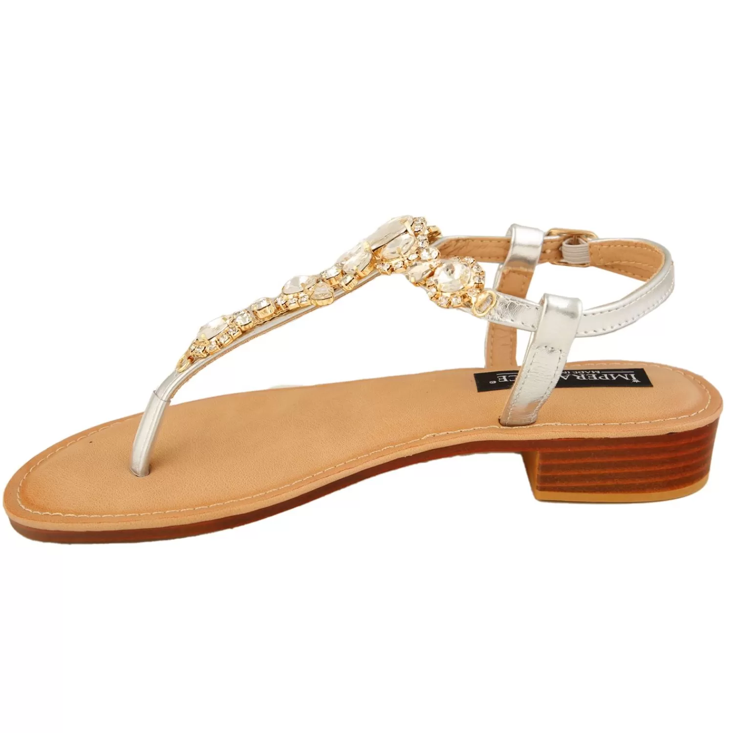 Imperatrice Calzature Sandali Bassi*Sandali Infradito Con Dettaglio Gioiello