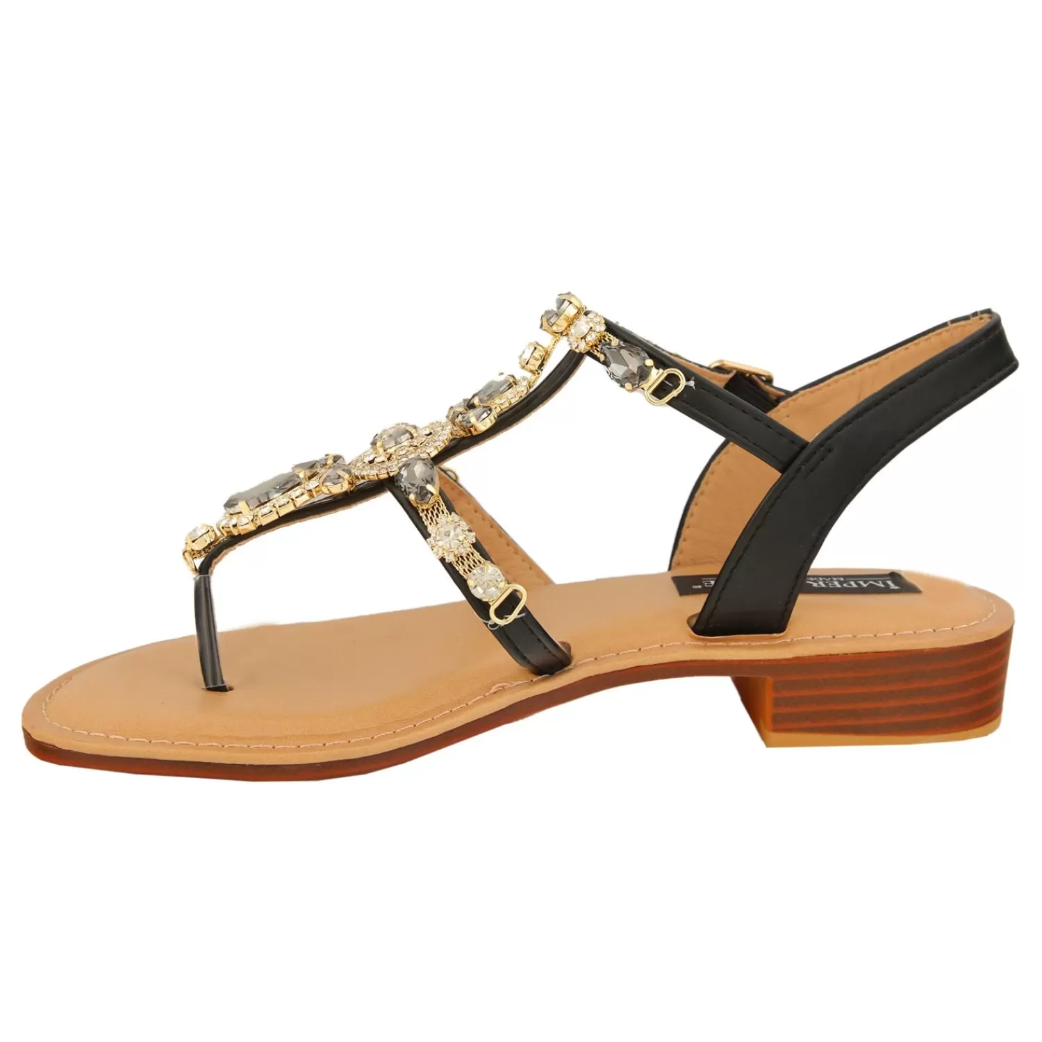 Imperatrice Calzature Sandali Bassi*Sandali Infradito Con Dettaglio Gioiello