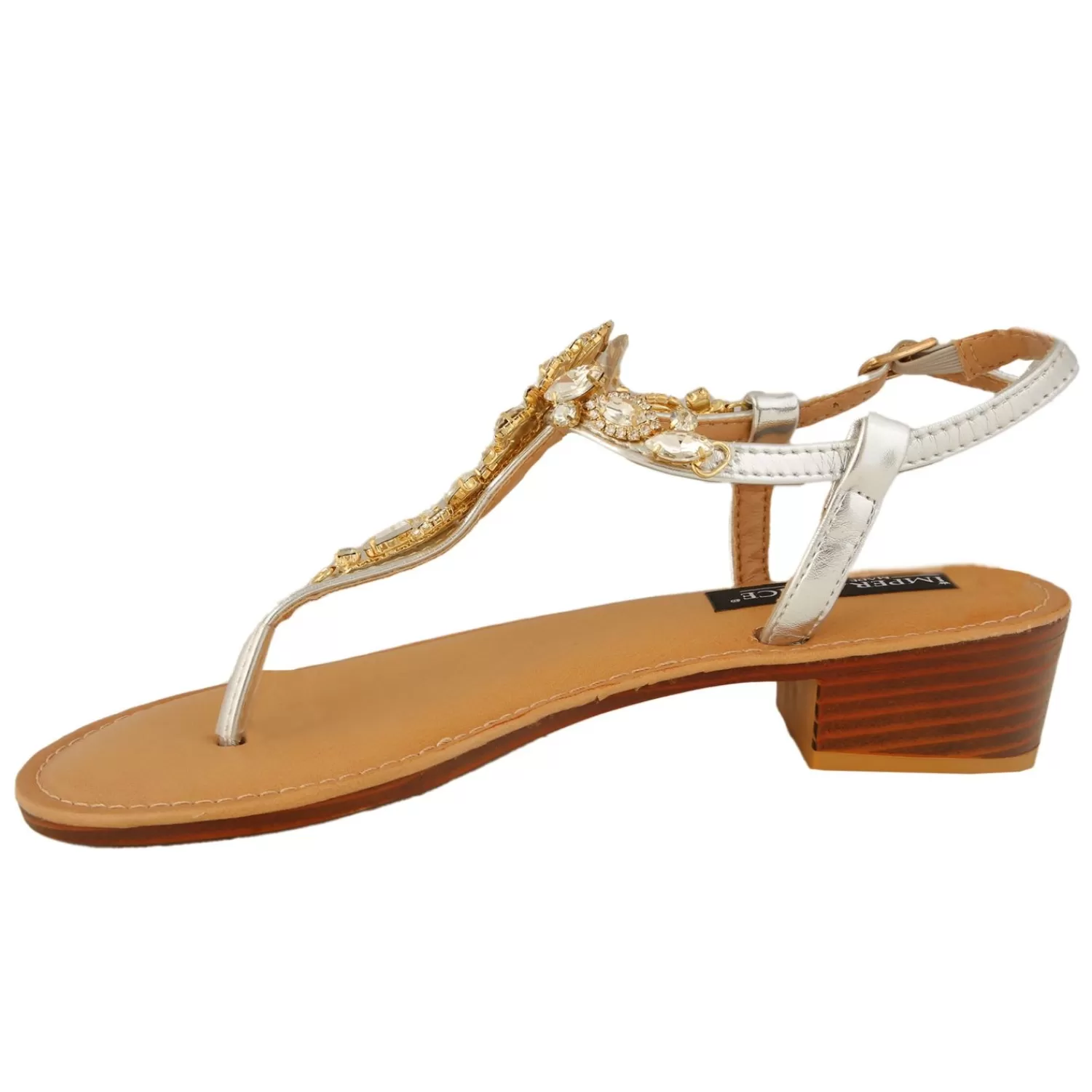 Imperatrice Calzature Sandali Bassi*Sandali Infradito Con Dettaglio Gioiello