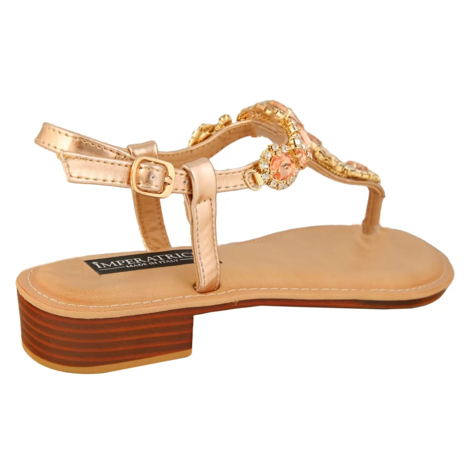 Imperatrice Calzature Sandali Bassi*Sandali Infradito Con Dettaglio Gioiello