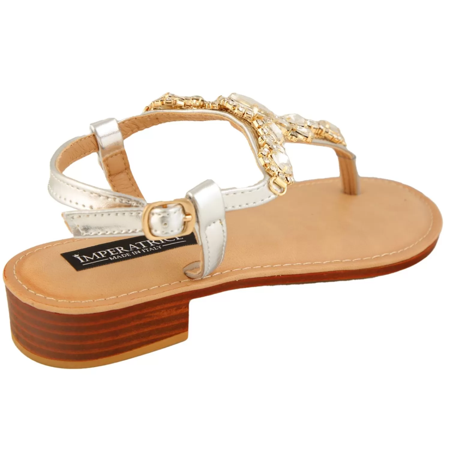 Imperatrice Calzature Sandali Bassi*Sandali Infradito Con Dettaglio Gioiello