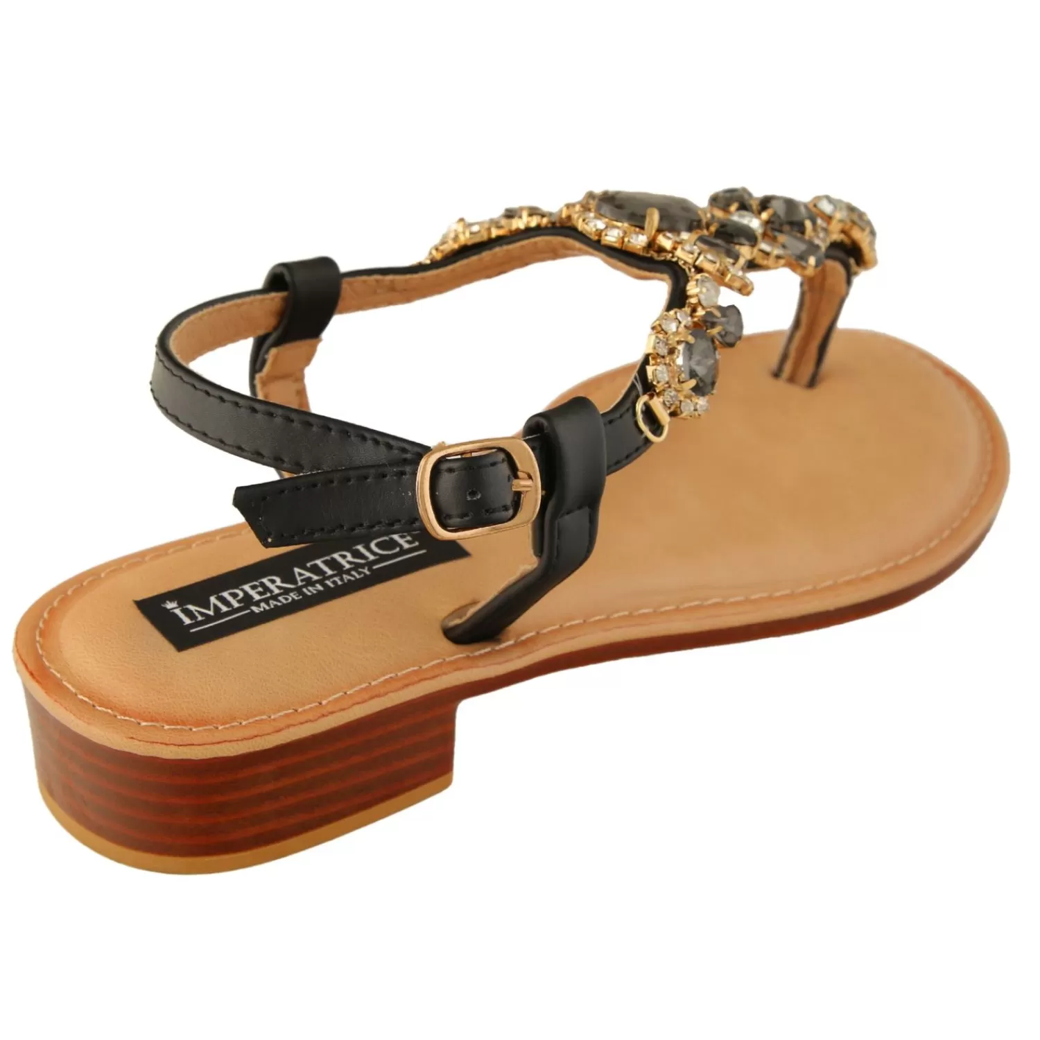 Imperatrice Calzature Sandali Bassi*Sandali Infradito Con Dettaglio Gioiello
