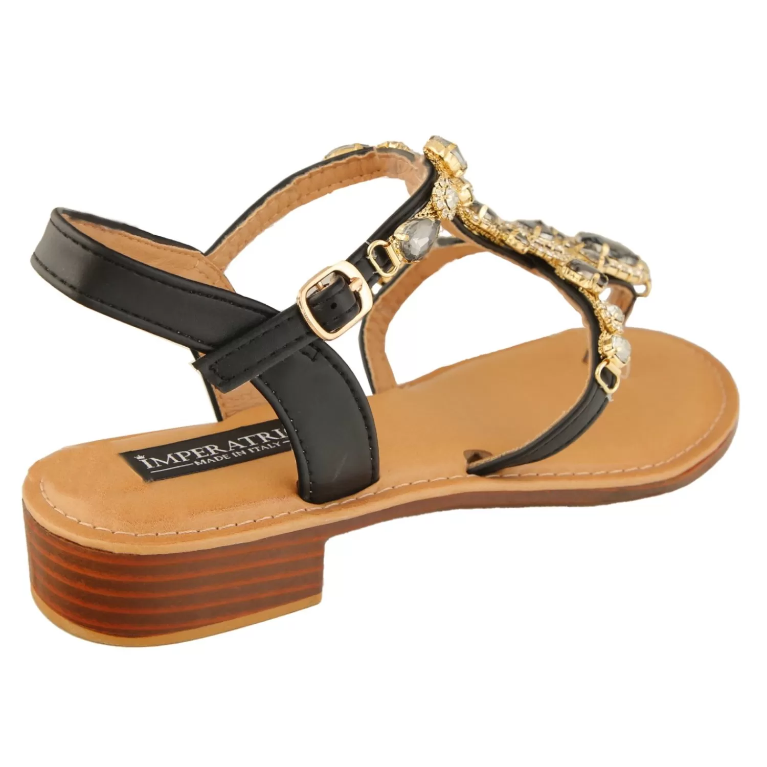 Imperatrice Calzature Sandali Bassi*Sandali Infradito Con Dettaglio Gioiello