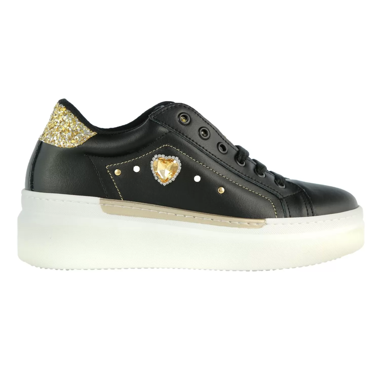 Imperatrice Calzature Sneakers*Sneakers In Pelle Con Applicazione