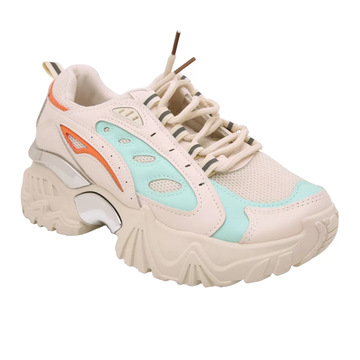 Imperatrice Calzature Sneakers*Sneakers Stringate Multicolore Con Suola Carrarmato